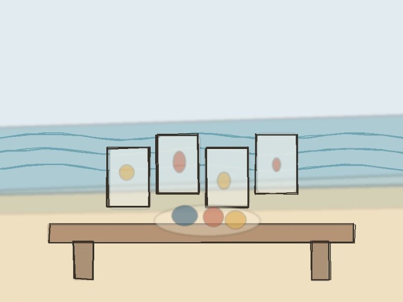 New England watercolor illustration for Kids’ Treasure Hunt