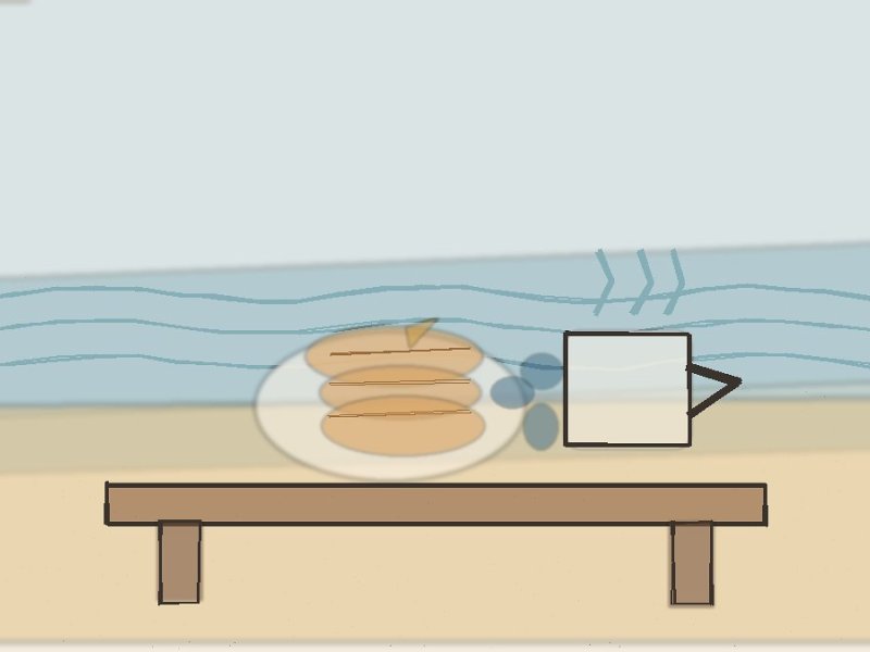 New England watercolor illustration for Pancake Breakfast