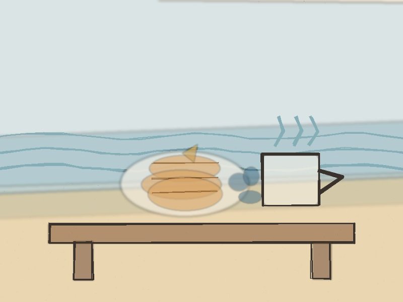 New England watercolor illustration for Pancake Breakfast