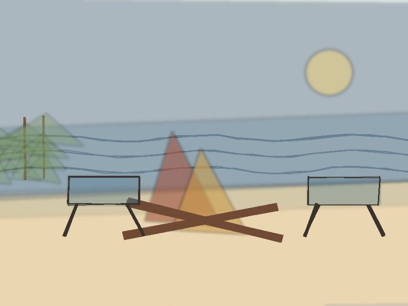 New England watercolor illustration for Teen Activity: Dolphin Training (After Campfire)