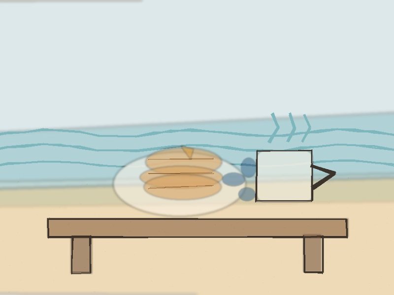 New England watercolor illustration for Pancake Breakfast